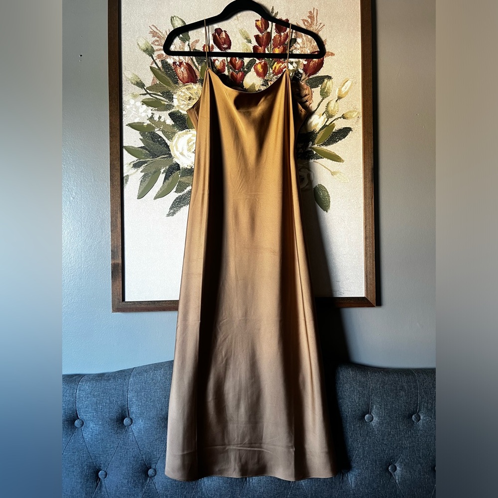 J. Crew Tan Slip Dress